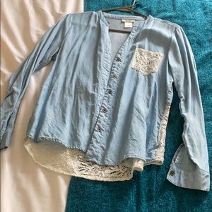 Denim top